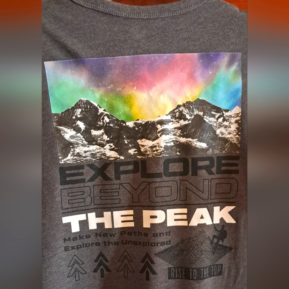 Explore Beyond Grey Graphic Tee